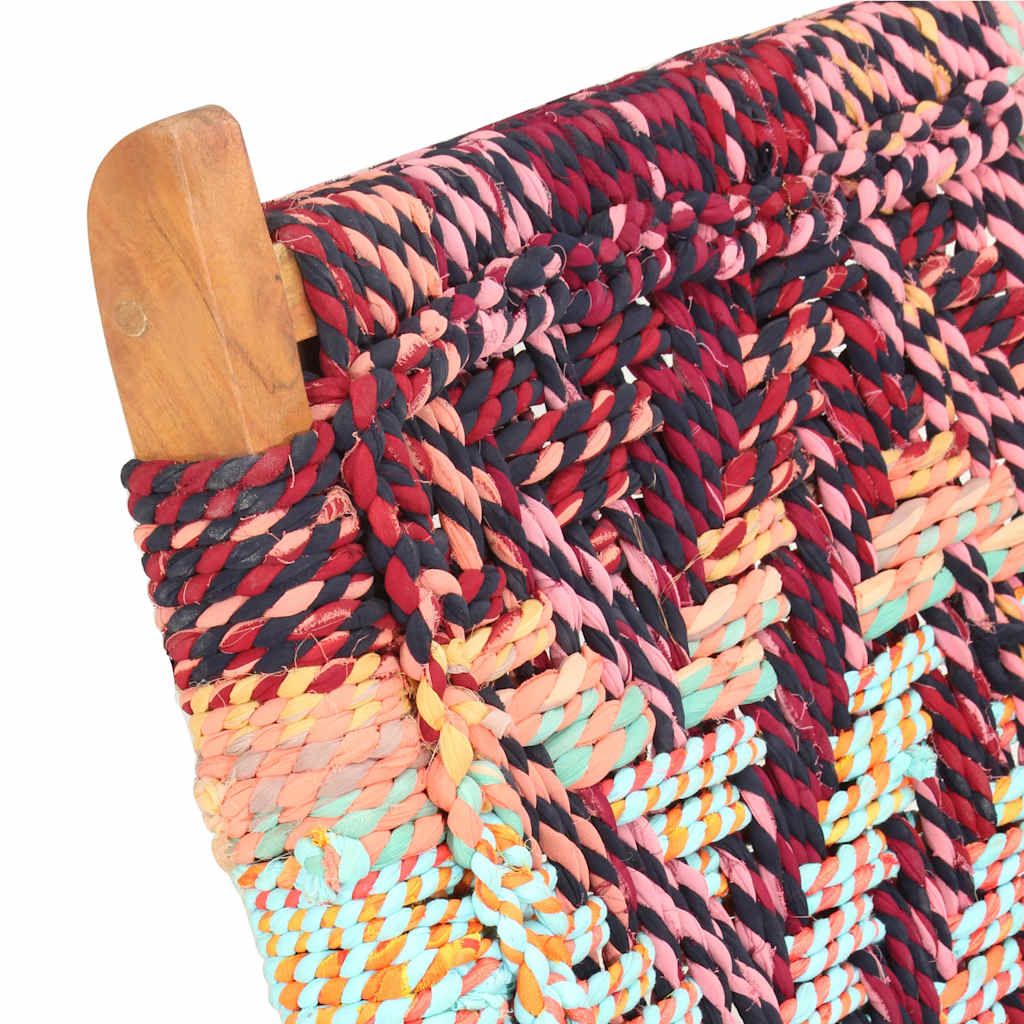 Chaise pliante Chindi en tissu multicolore