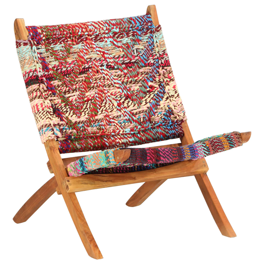 Chaise pliable Chindi Multicolore Tissu - XIOS