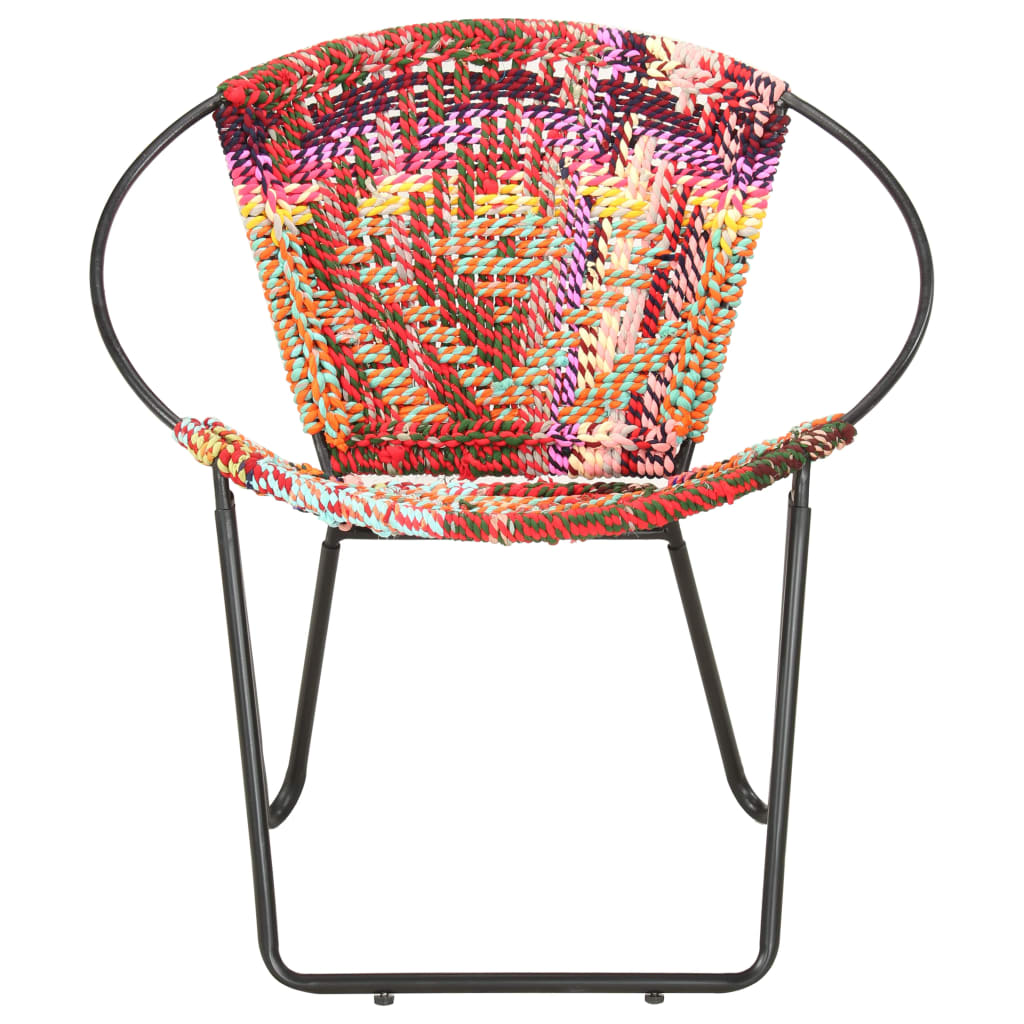 Chaise ronde Chindi Multicolore Tissu - XIOS