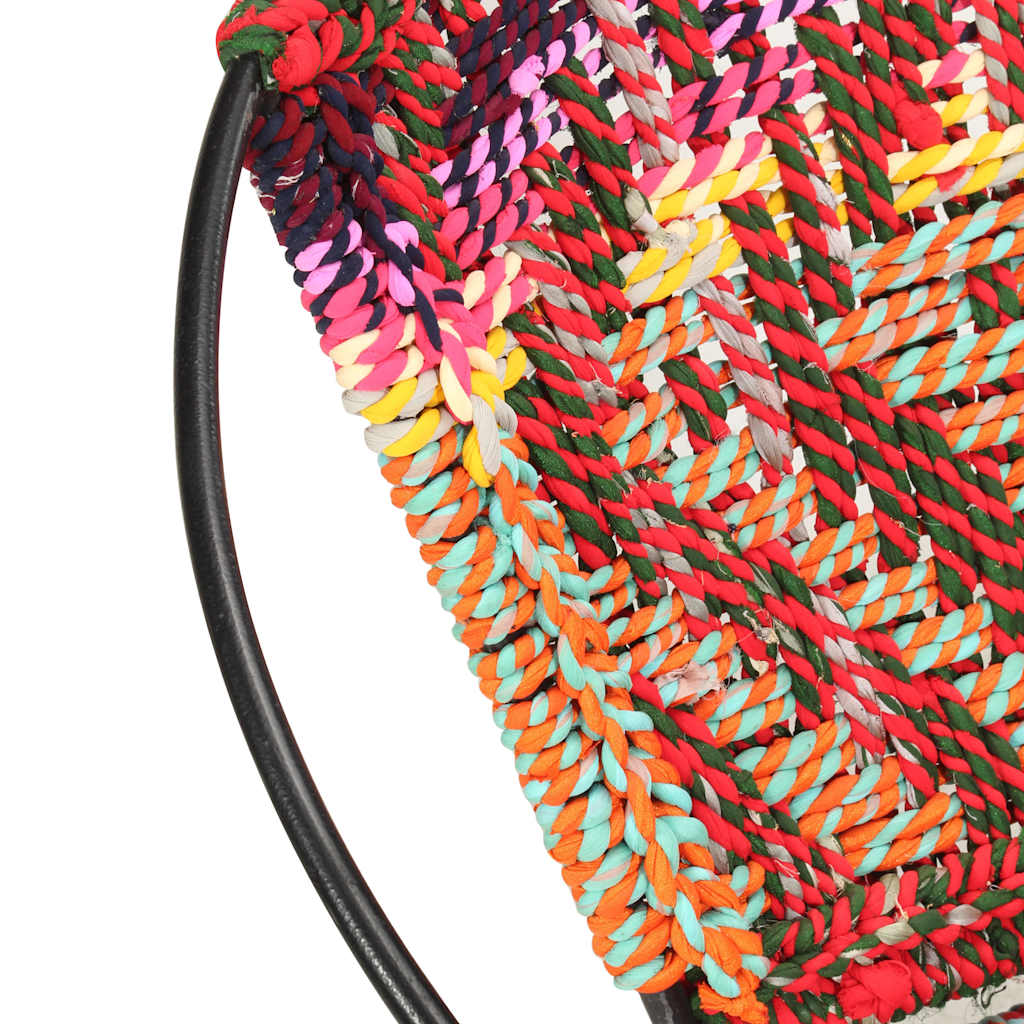 Chaise ronde Chindi Multicolore Tissu - XIOS