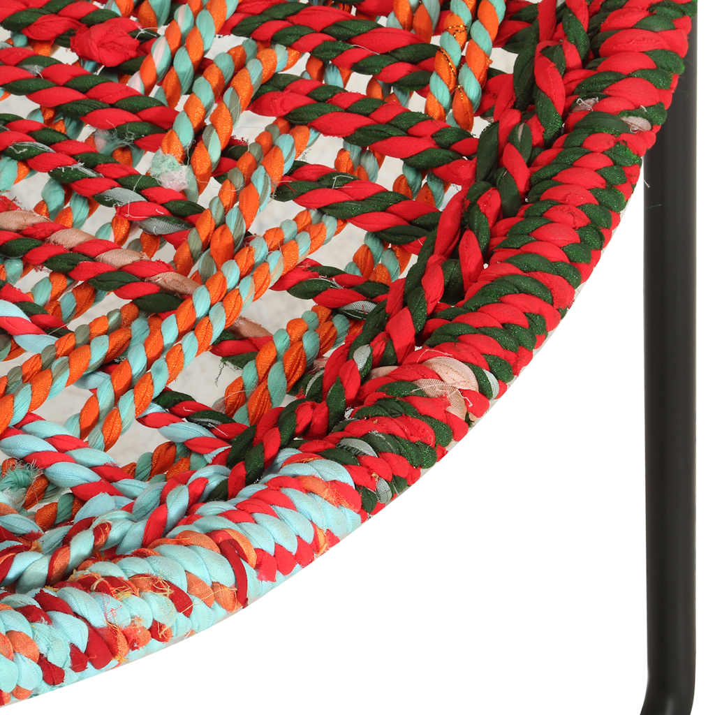 Chaise ronde Chindi Multicolore Tissu - XIOS