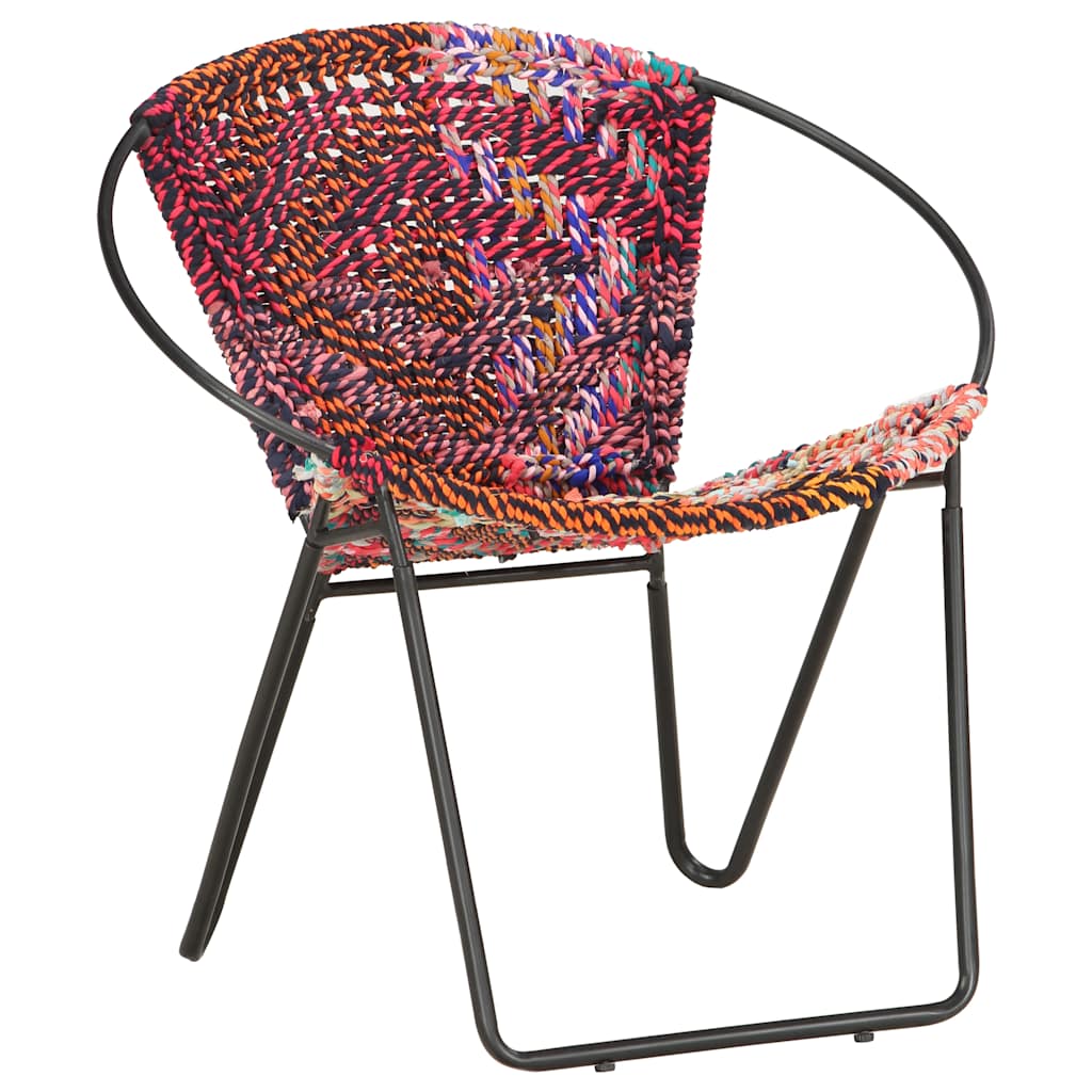 Chaise ronde Chindi Multicolore Tissu - XIOS