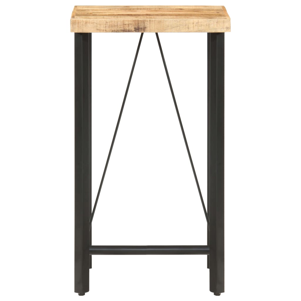 Table de bar 60x60x107 cm Bois de manguier brut - XIOS