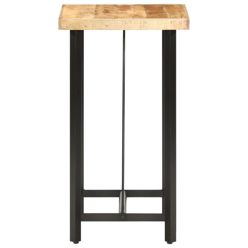 Table de bar 60x60x107 cm Bois de manguier brut - XIOS