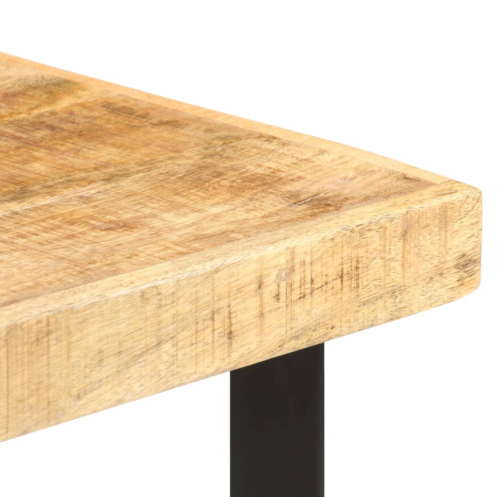 Table de bar 60x60x107 cm Bois de manguier brut - XIOS