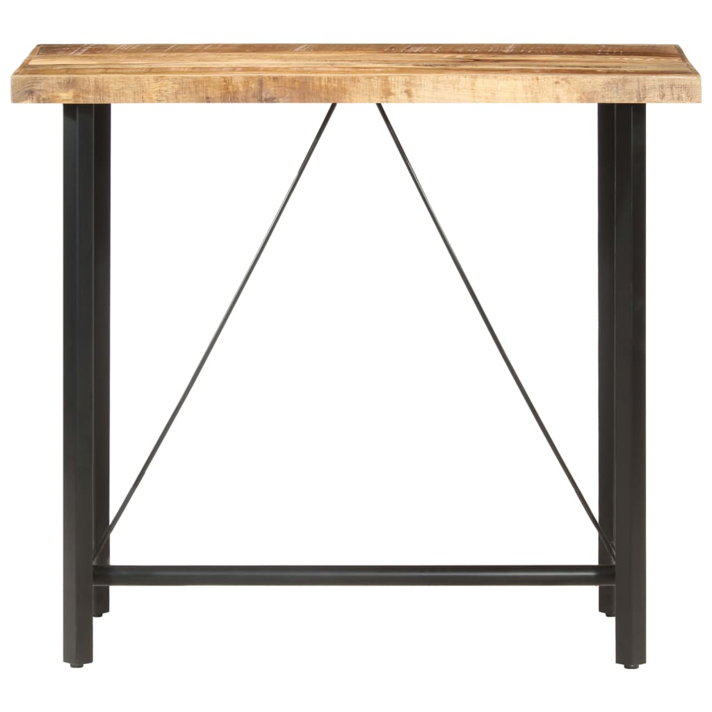 Table de bar 120x58x107 cm Bois de manguier brut - XIOS