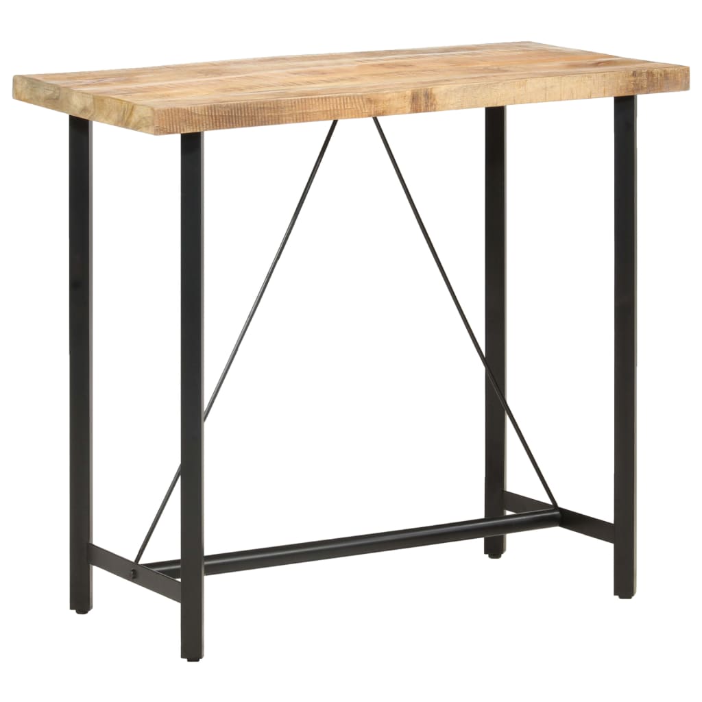 Table de bar 120x58x107 cm Bois de manguier brut - XIOS