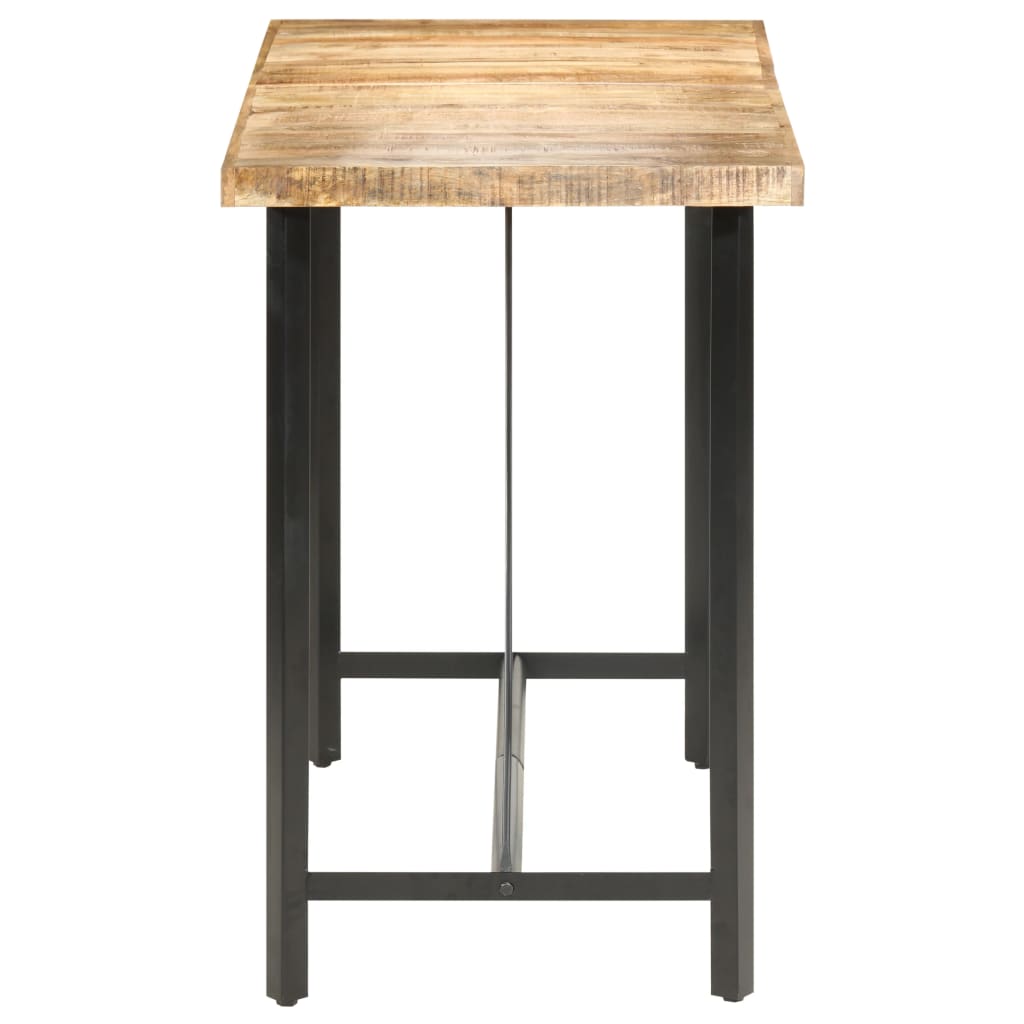 Table de bar 150x70x107 cm Bois de manguier brut - XIOS