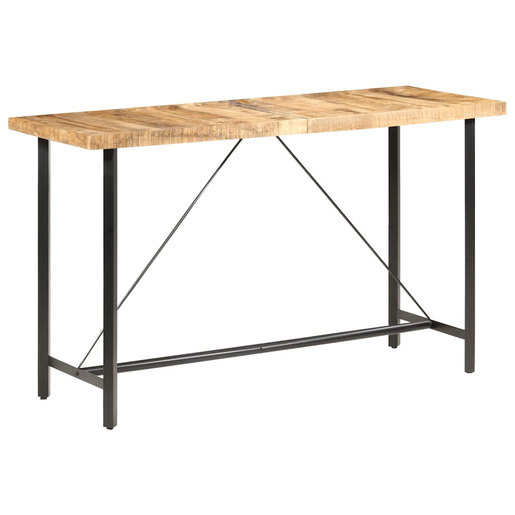 Table de bar 180x70x107 cm Bois de manguier brut - XIOS