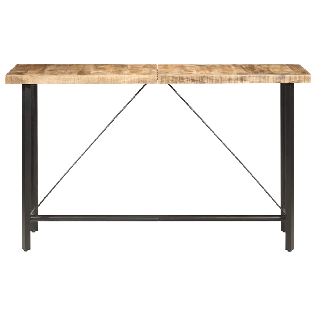 Table de bar 180x70x107 cm Bois de manguier brut - XIOS