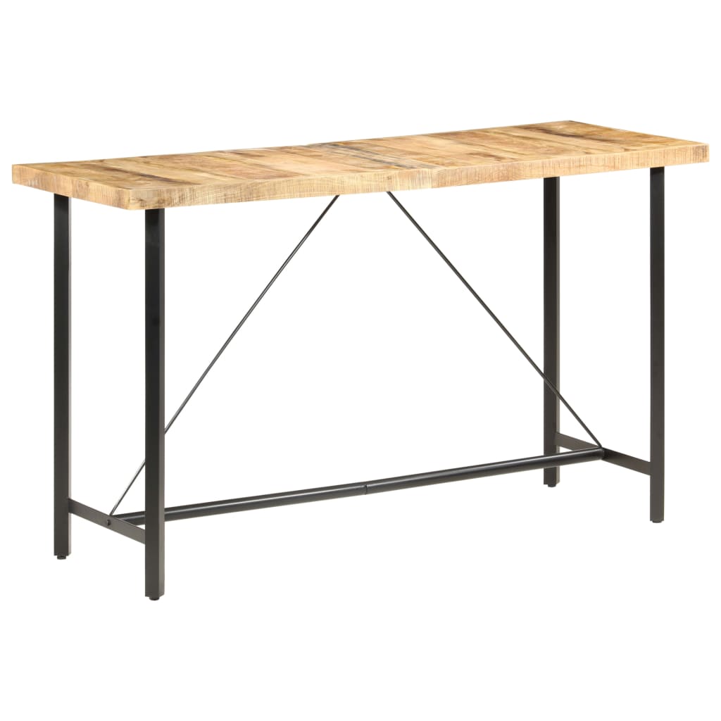 Table de bar 180x70x107 cm Bois de manguier brut - XIOS