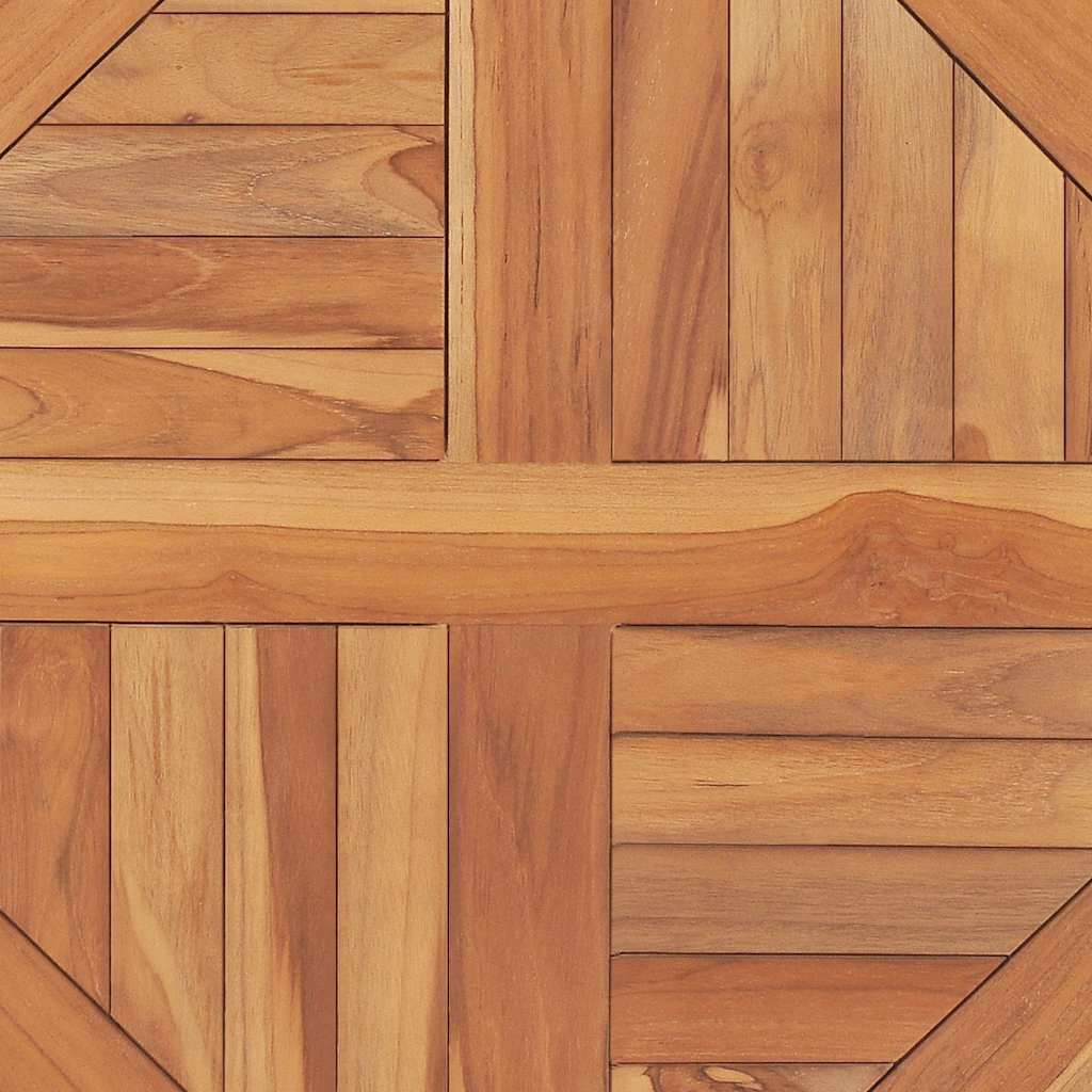 Dessus de table Bois de teck solide Rond 2,5 cm 60 cm