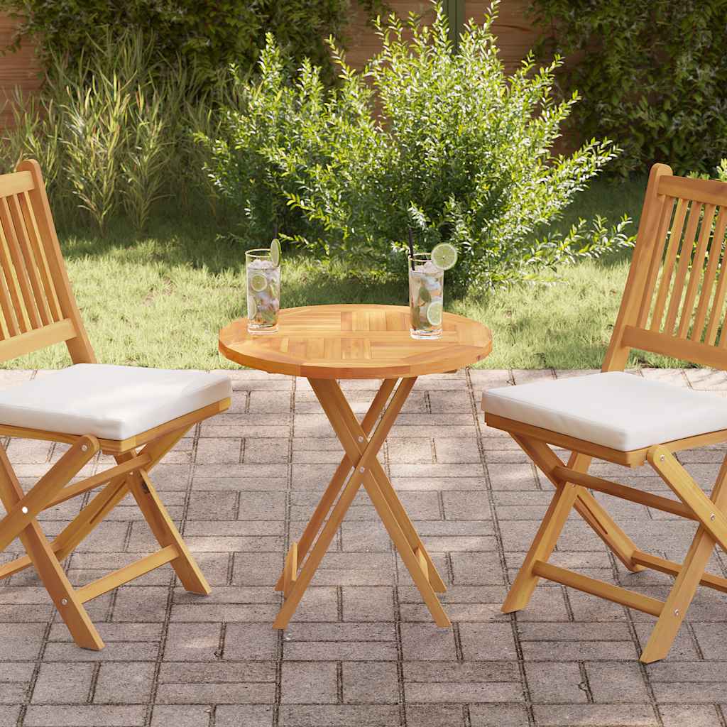 Dessus de table Bois de teck solide Rond 2,5 cm 60 cm - XIOS