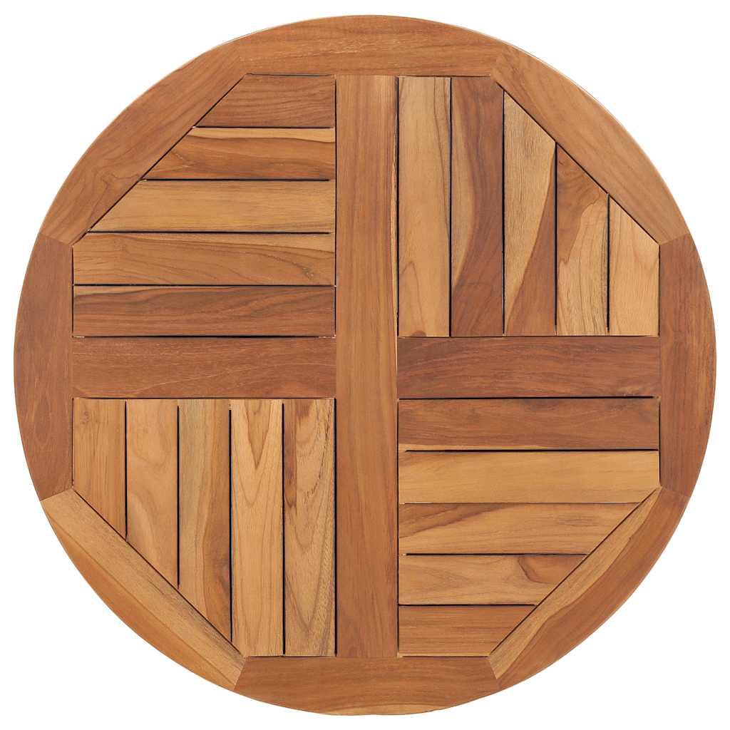 Dessus de table Bois de teck solide Rond 2,5 cm 70 cm - XIOS