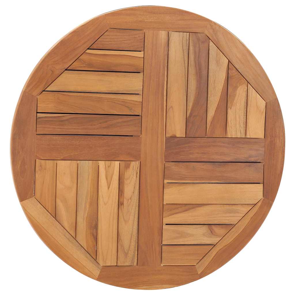 Dessus de table Bois de teck solide Rond 2,5 cm 70 cm - XIOS