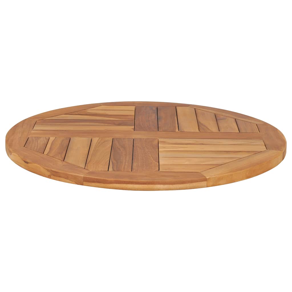 Dessus de table Bois de teck solide Rond 2,5 cm 70 cm - XIOS