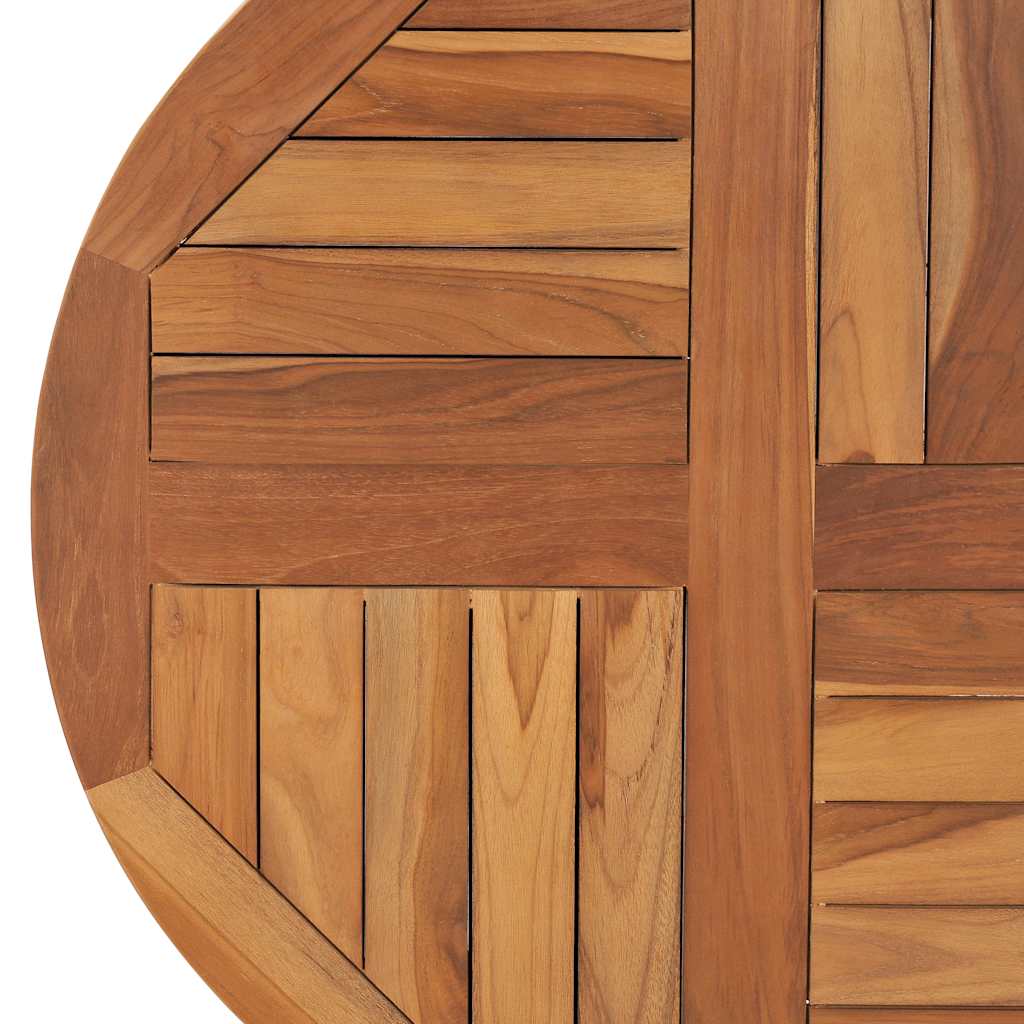 Dessus de table Bois de teck solide Rond 2,5 cm 70 cm - XIOS
