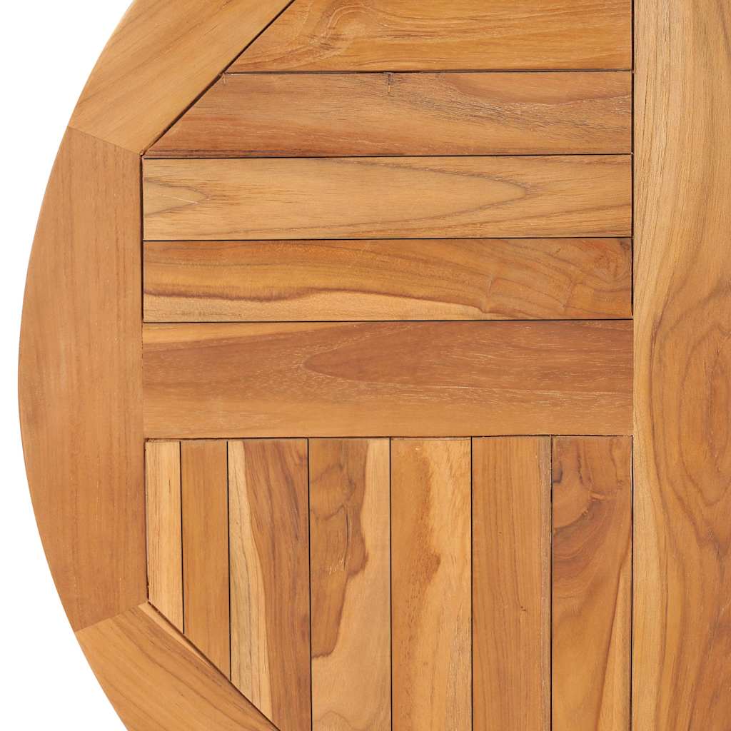 Dessus de table Bois de teck solide Rond 2,5 cm 80 cm - XIOS
