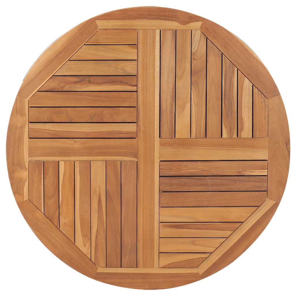 Dessus de table Bois de teck solide Rond 2,5 cm 90 cm - XIOS