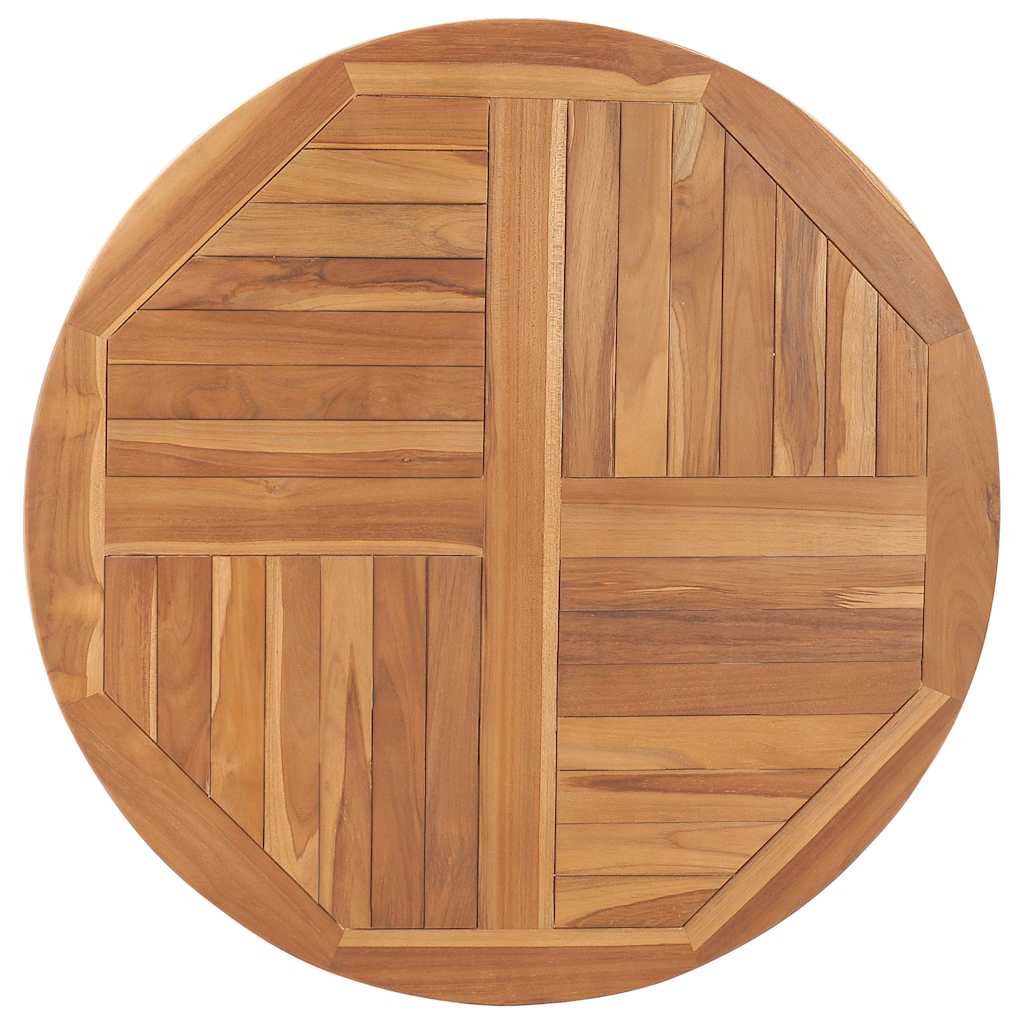 Dessus de table Bois de teck solide Rond 2,5 cm 90 cm - XIOS