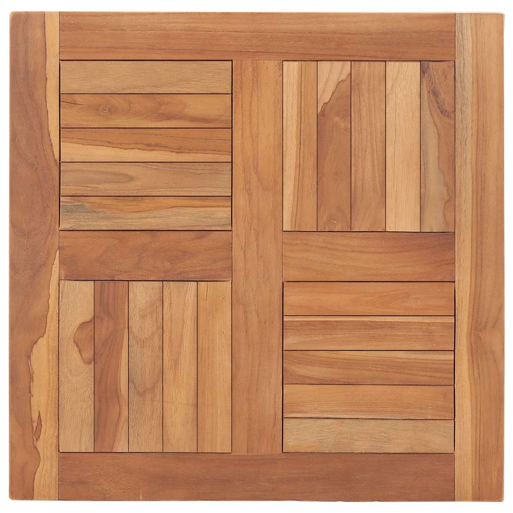 Dessus de table Bois de teck solide 60x60x2,5 cm - XIOS
