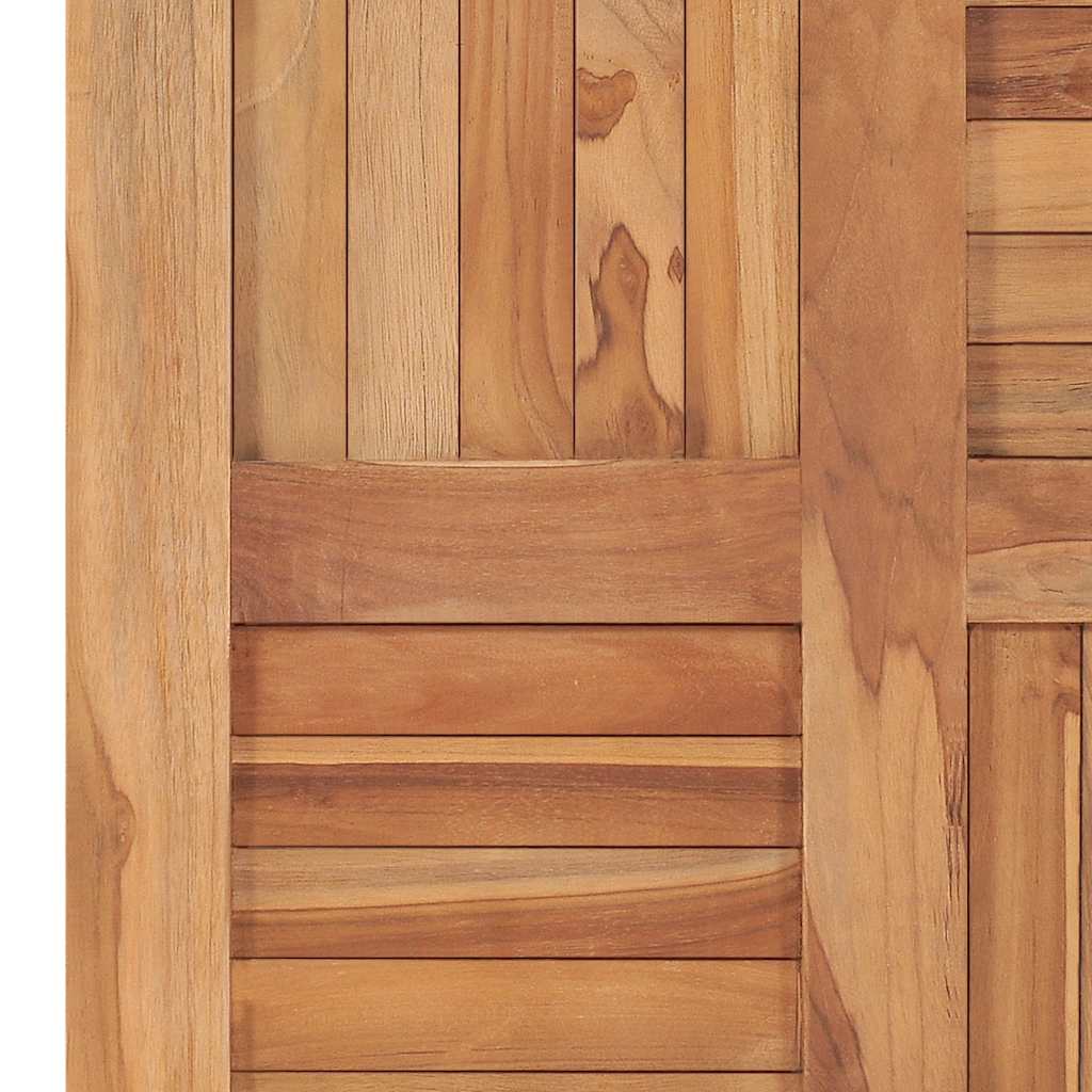 Dessus de table Bois de teck solide 60x60x2,5 cm