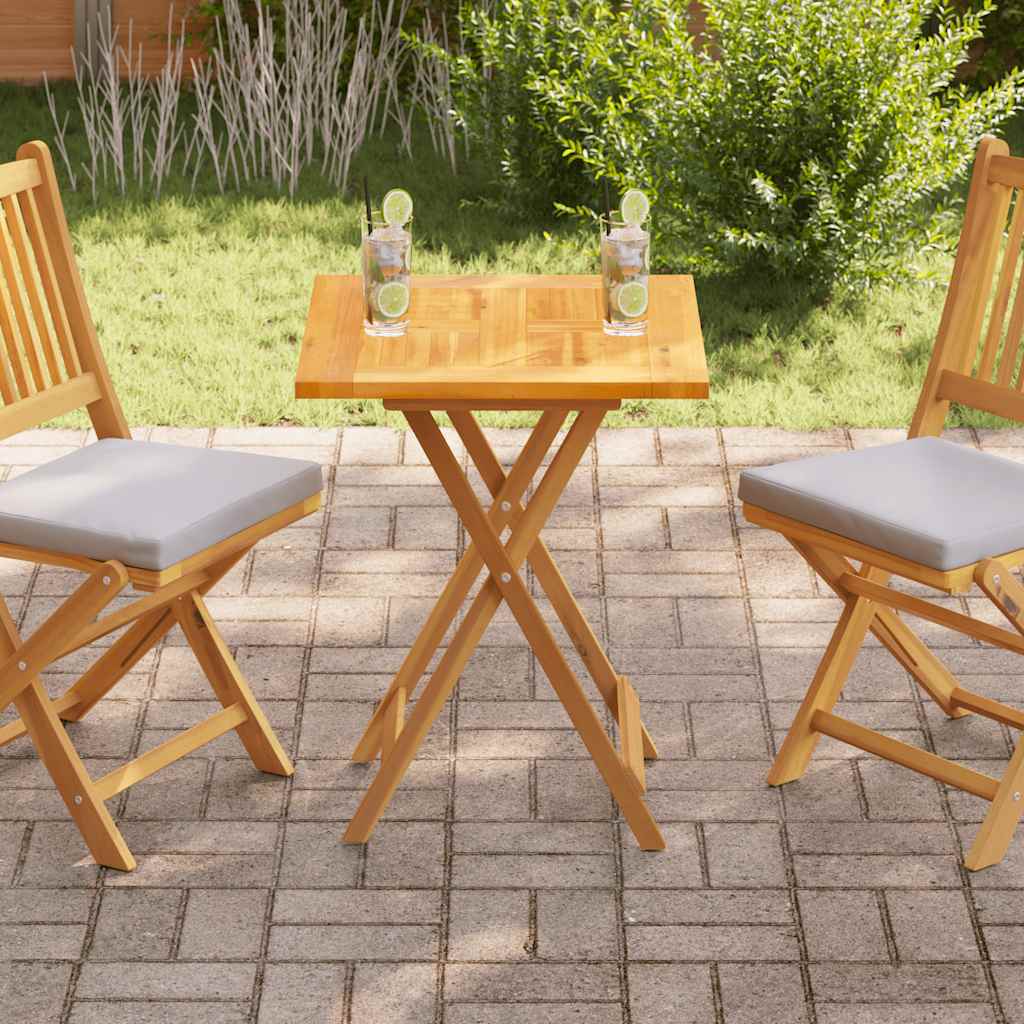 Dessus de table Bois de teck solide 60x60x2,5 cm
