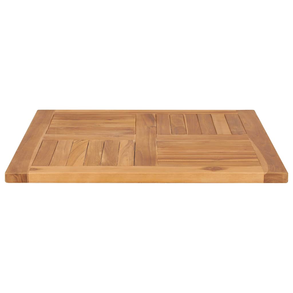Dessus de table Bois de teck solide 70x70x2,5 cm - XIOS