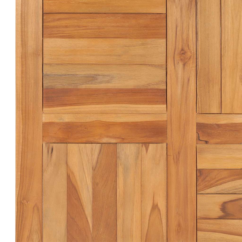 Dessus de table Bois de teck solide 70x70x2,5 cm
