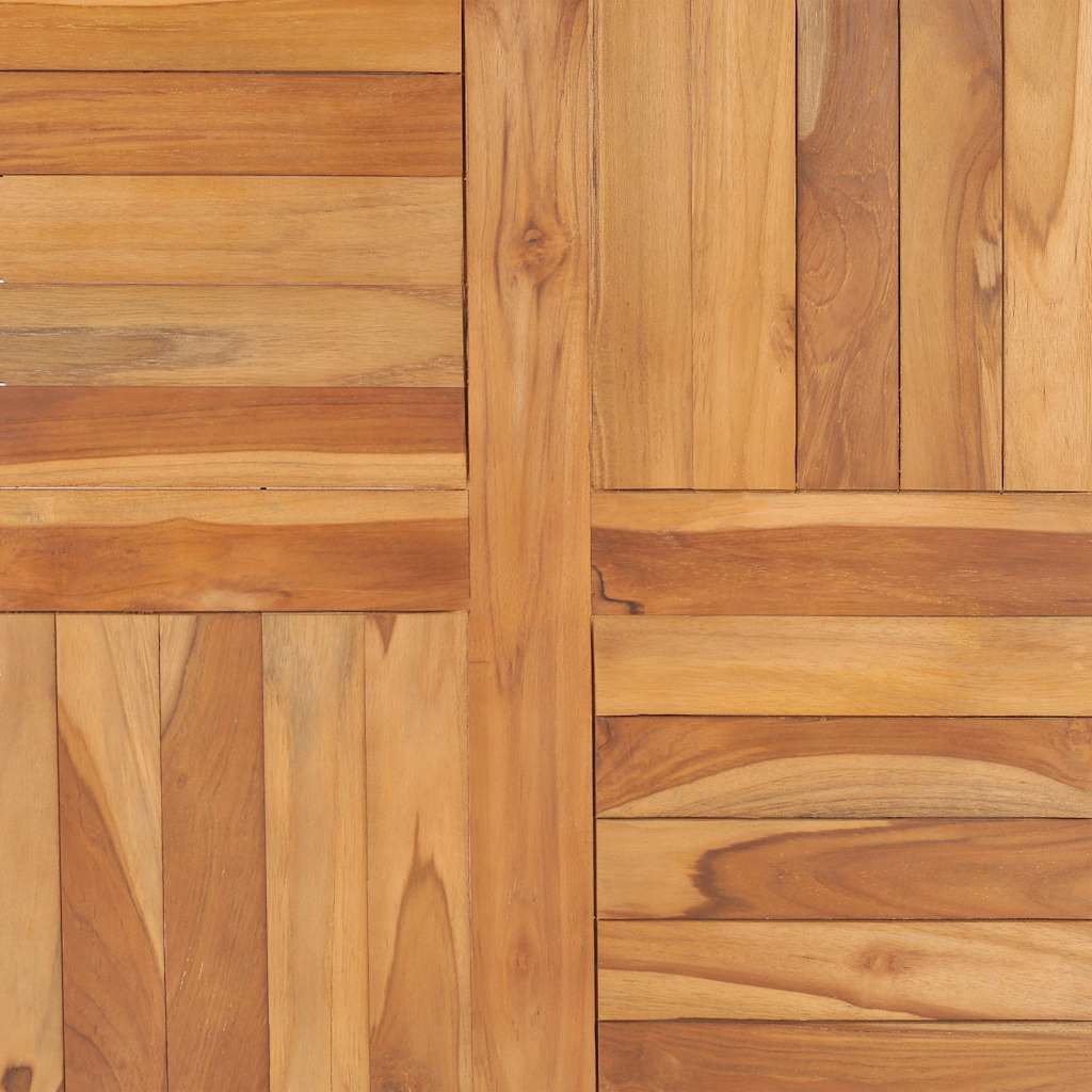 Dessus de table Bois de teck solide 70x70x2,5 cm