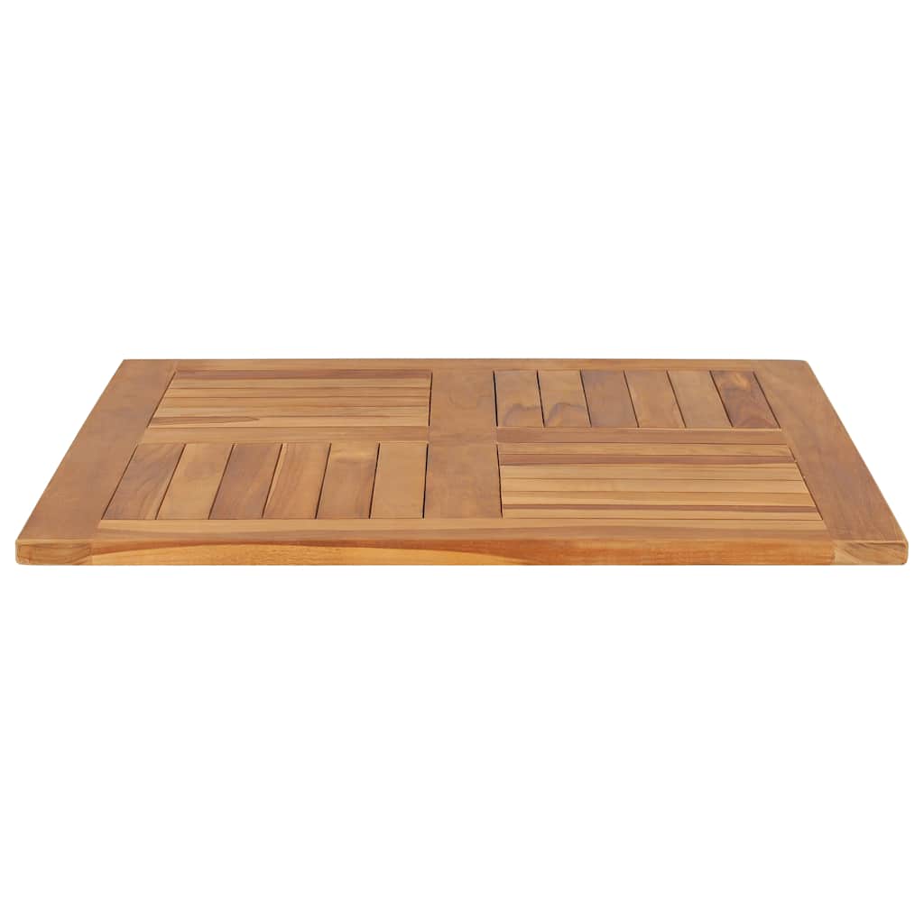 Dessus de table Bois de teck solide Carré 80x80x2,5 cm - XIOS