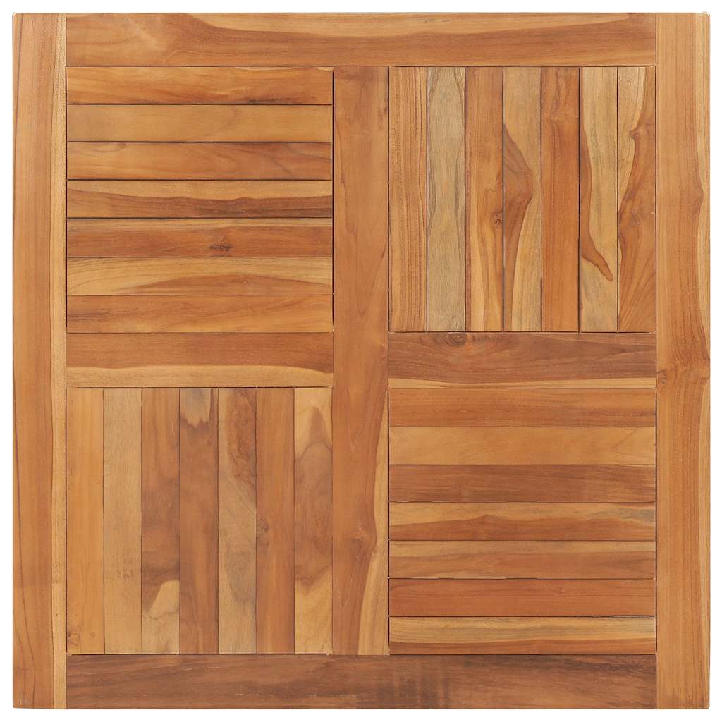 Dessus de table Bois de teck solide Carré 90x90x2,5 cm - XIOS