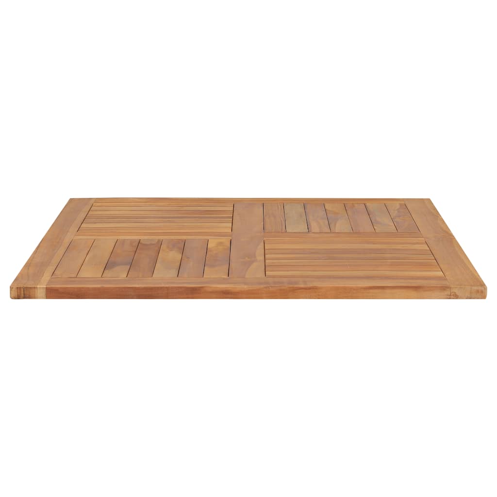 Dessus de table Bois de teck solide Carré 90x90x2,5 cm - XIOS