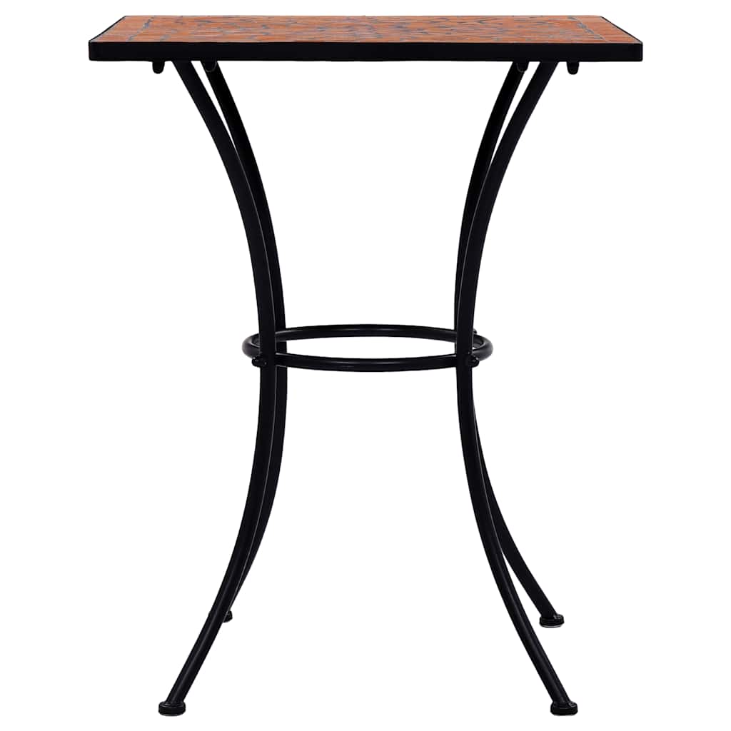 Ensemble de bistro 3 pcs mosaïque Carreau céramique Terre cuite