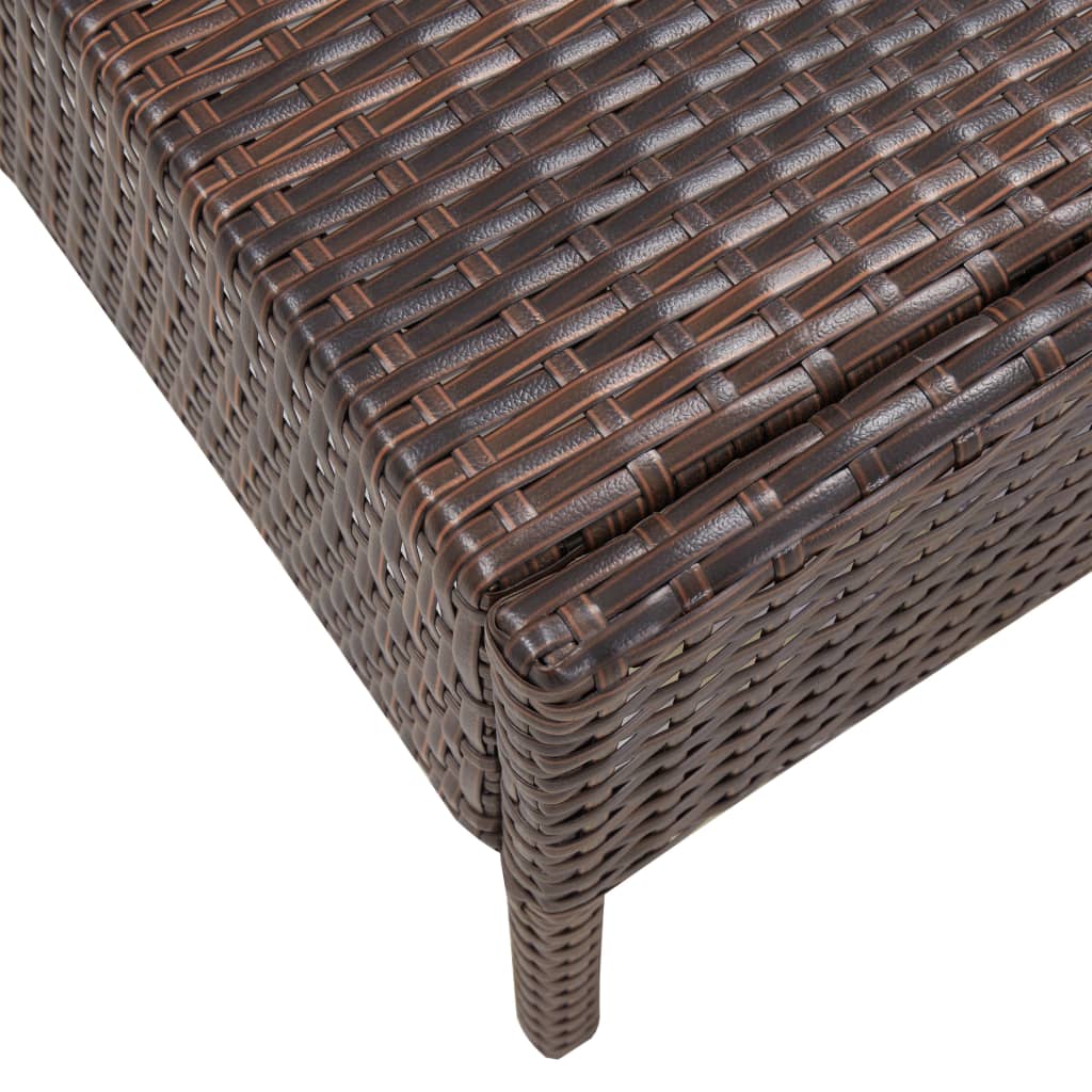 Salon de jardin 5 pcs avec coussins Résine tressée Marron - XIOS