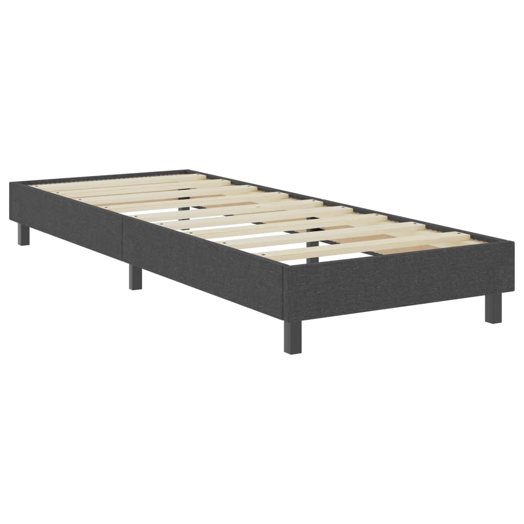 Sommier à lattes de lit sans matelas gris tissu 100x200 cm - XIOS