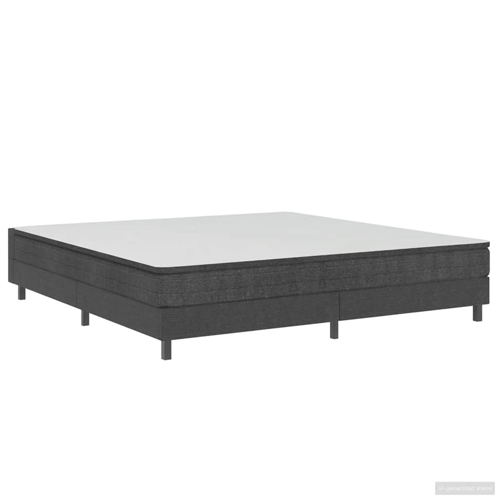 Sommier à lattes de lit sans matelas gris tissu 200x200 cm - XIOS