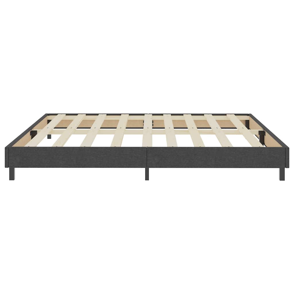 Sommier à lattes de lit sans matelas gris tissu 200x200 cm - XIOS