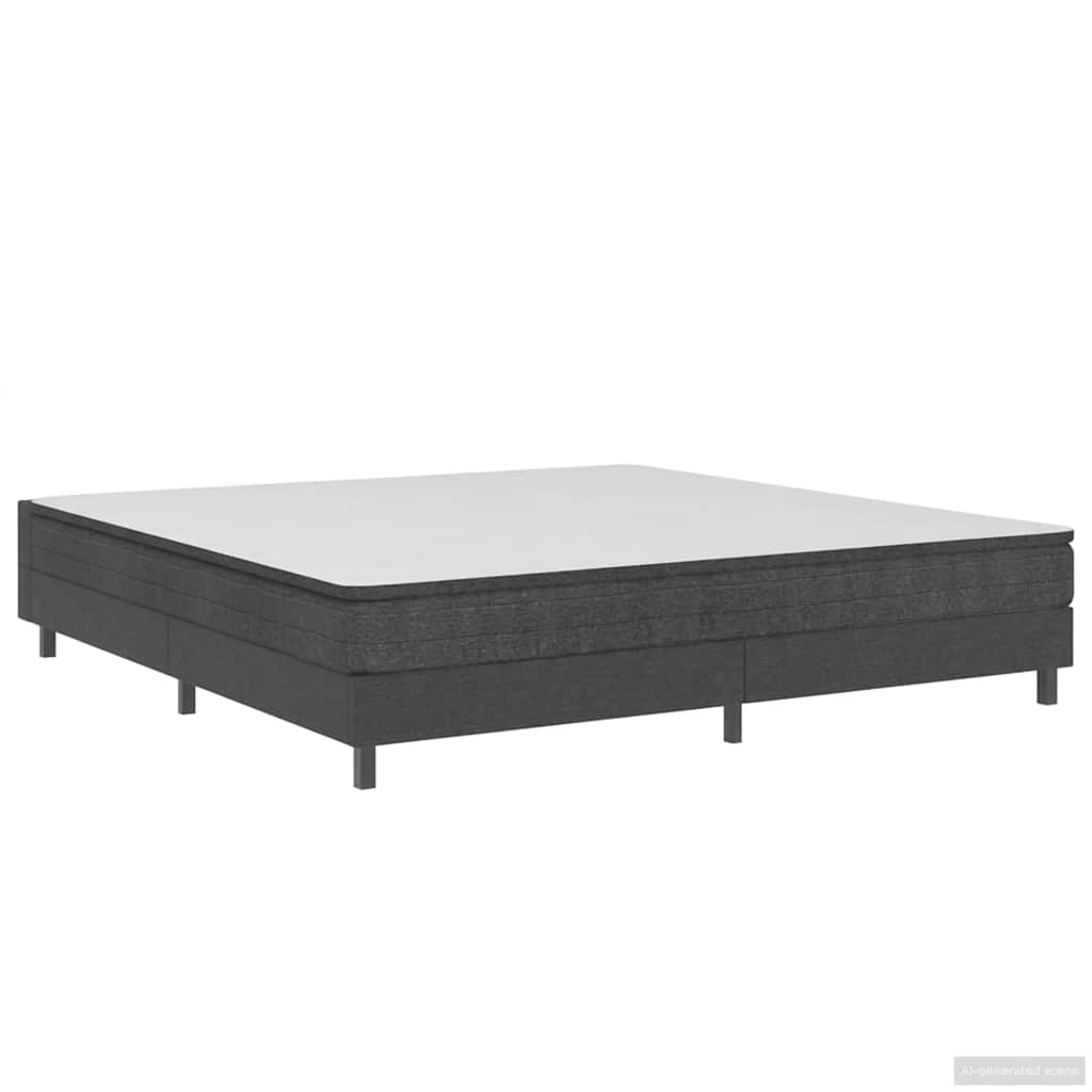 Sommier à lattes de lit sans matelas gris tissu 200x200 cm - XIOS
