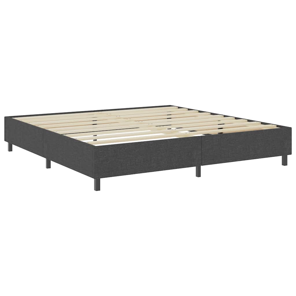 Sommier à lattes de lit sans matelas gris tissu 200x200 cm - XIOS