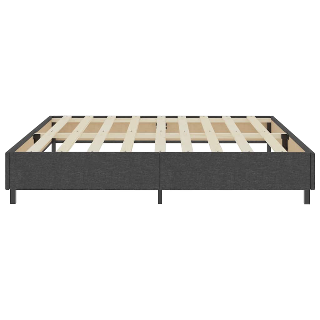 Sommier à lattes de lit sans matelas gris tissu 200x200 cm - XIOS