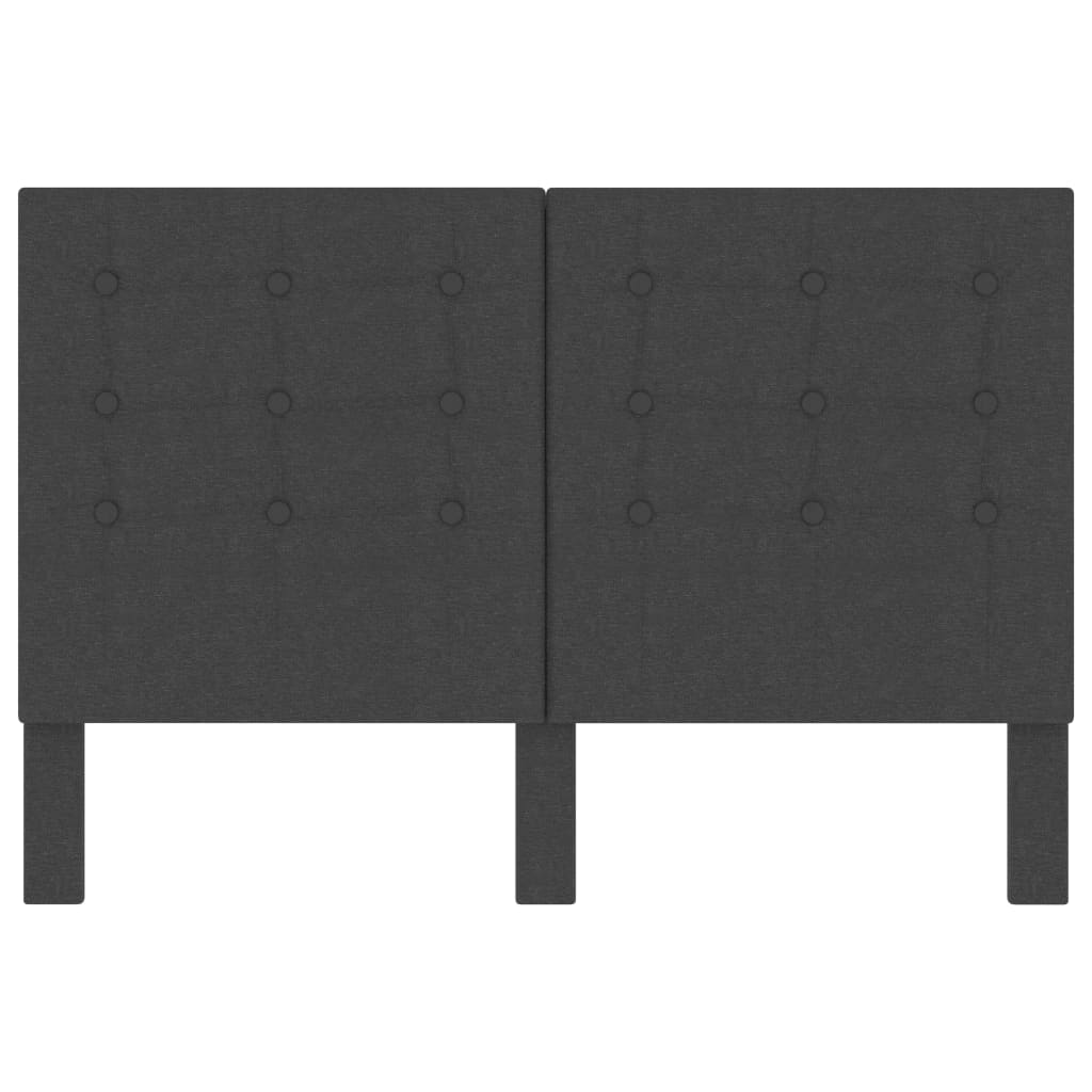 Tête de lit touffetée Gris foncé Tissu 140x200 cm - XIOS