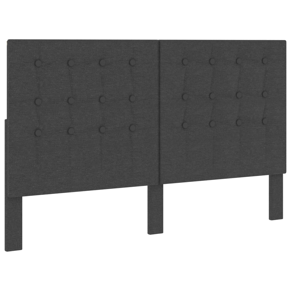 Tête de lit touffetée Gris foncé Tissu 180x200 cm - XIOS