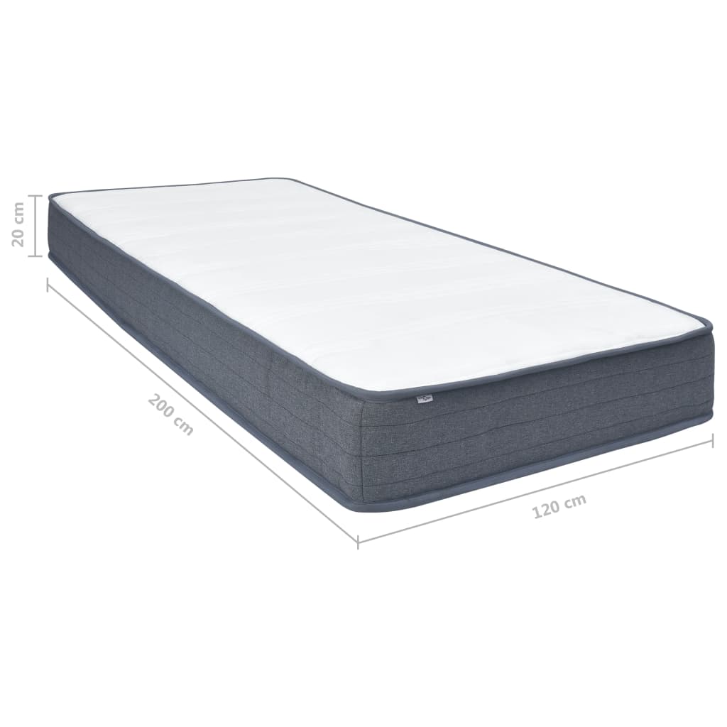 Matelas de sommier tapissier fermeté moyenne 200x120x20 cm