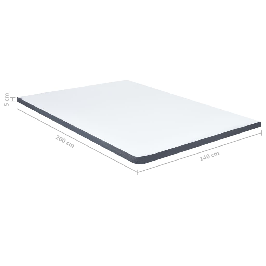Surmatelas de sommier tapissier 200x140x5 cm mi-doux - XIOS