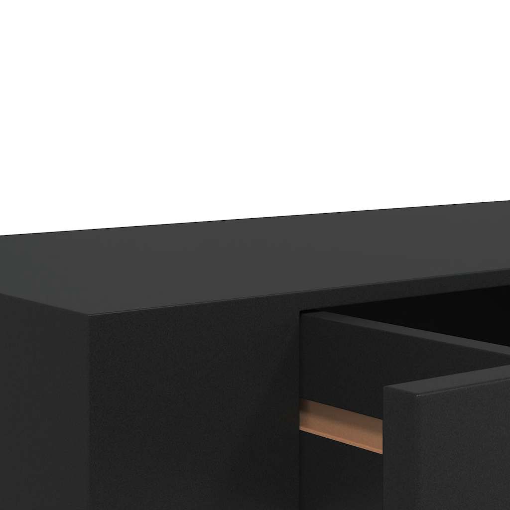 Étagère murale flottante avec tiroir Noir 48x25x8 cm - XIOS