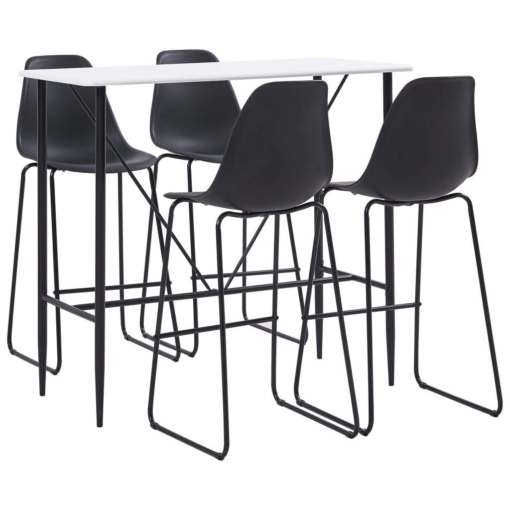 Ensemble de bar 5 pcs Plastique Noir - XIOS