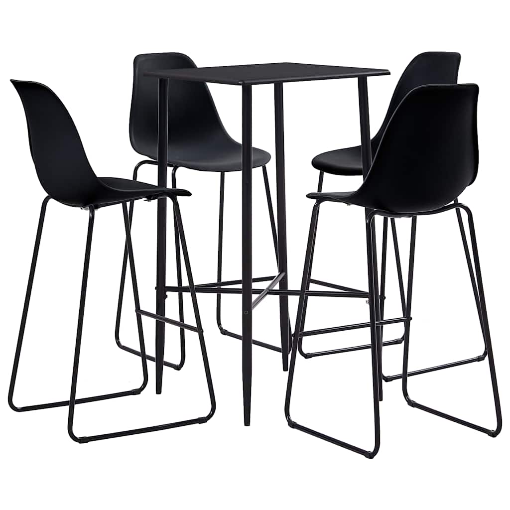 Ensemble de bar 5 pcs Plastique Noir - XIOS