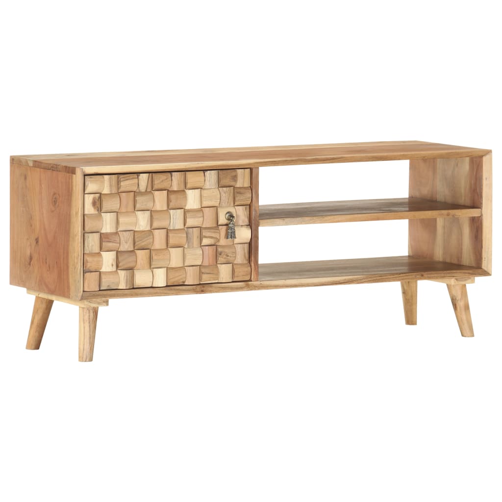 Meuble TV 100x35x40 cm Bois d'acacia massif - XIOS