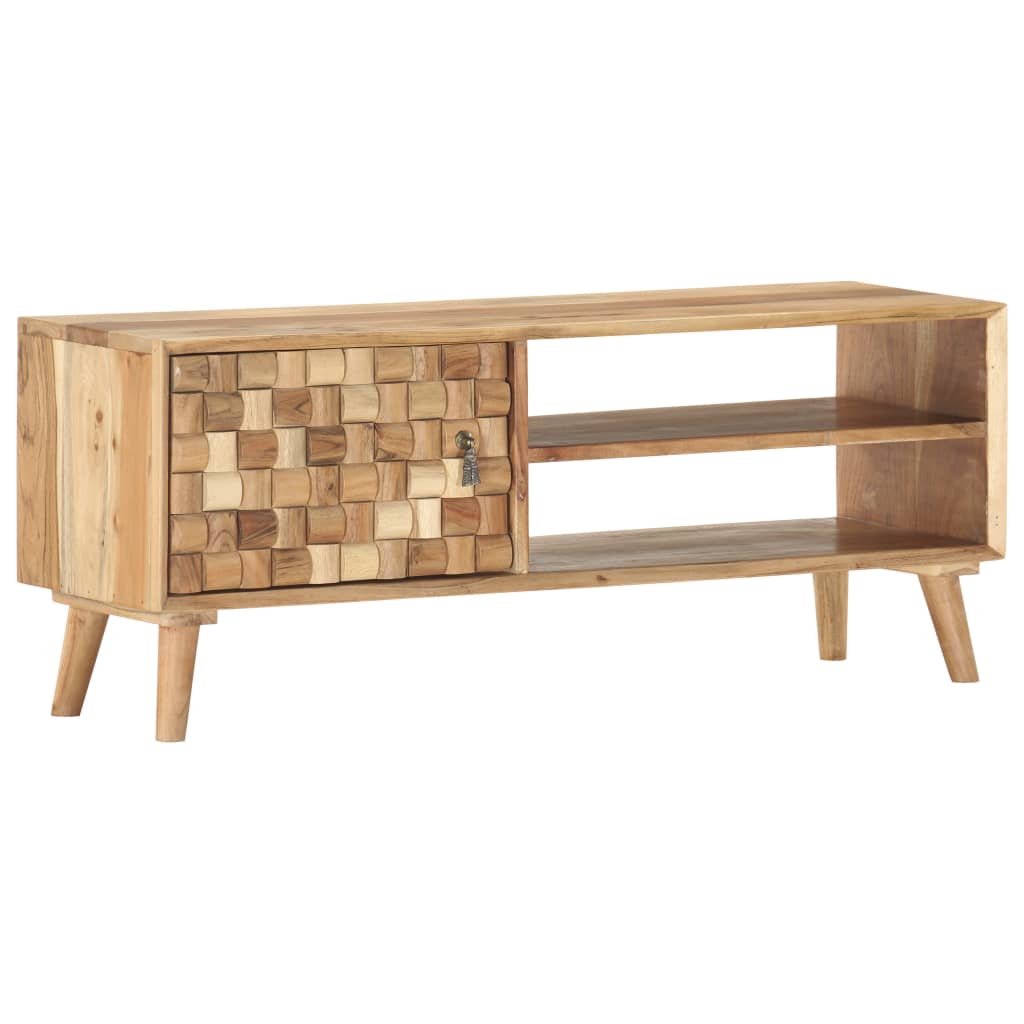 Meuble TV 100x35x40 cm Bois d'acacia massif - XIOS